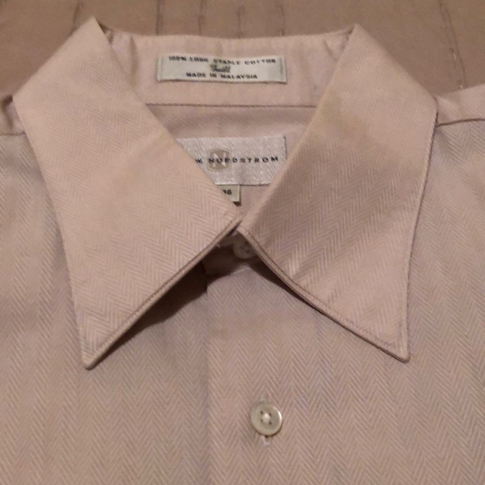 Nordstrom Button-down Dress Shirt L 16-36 EUC - Picture 5 of 8